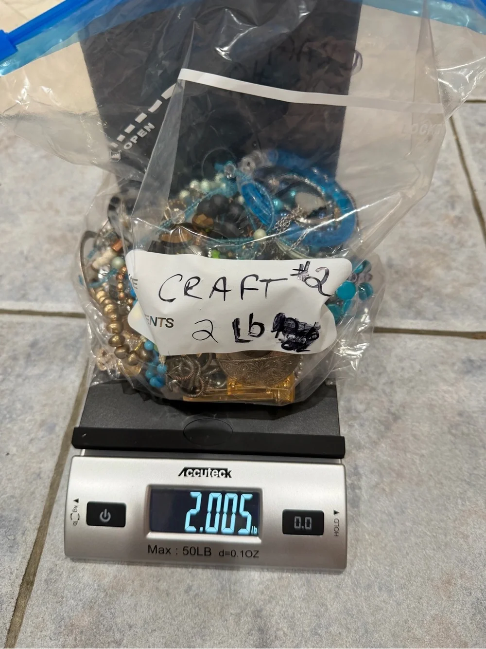2 lb Craft Jewelry Mixed Lot Some wearable Bracelet Earrings Chains